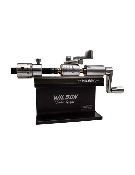 Wilson Case Length Micro Trimmer komplekts – Precīzs čaulu apgriezējs ar statīvu