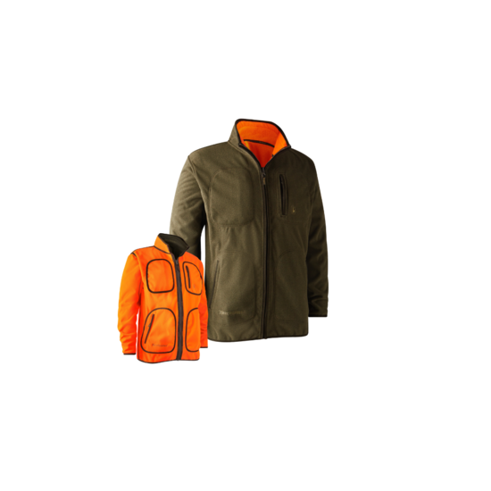 DEERHUNTER Gamekeeper Bonded Flīsa jaka - divpusēja - oranža